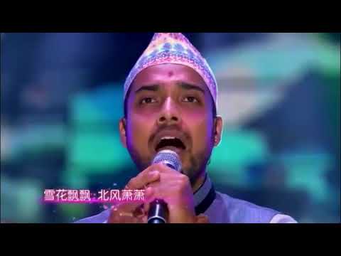 nepal idol sing chinese song in china