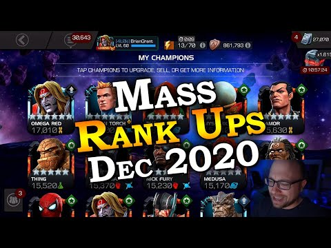 Mass Rank Up - December | Marvel Contest of Champions