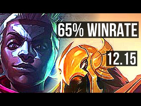 EKKO vs AZIR (MID) | 9/1/9, 65% winrate, Godlike | KR Grandmaster | 12.15
