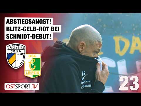 Abstiegsangst! BLITZ-GELB-ROT bei Schmidt-Debut! CZ Jena - Chemie Leipzig | Regionalliga Nordost