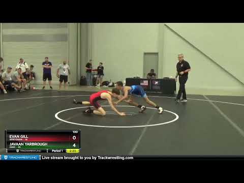 100 Lbs Round 3 (8 Team) - Evan Gill, Wisconsin Vs Javaan Yarbrough, Ohio A95e