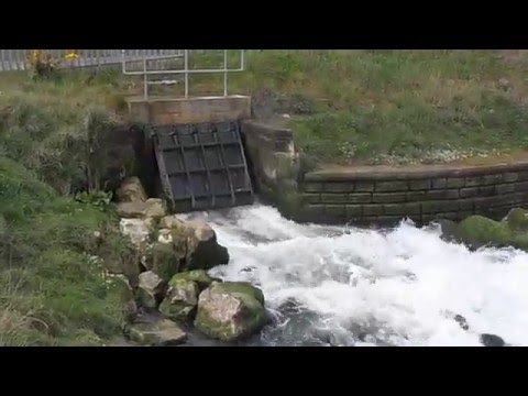 Milwr Tunnel outflow Dee Estuary Bagillt Flintshire Wales UK