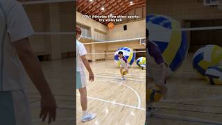 When athletes from other sports play volleyball… 🤣#volleyball