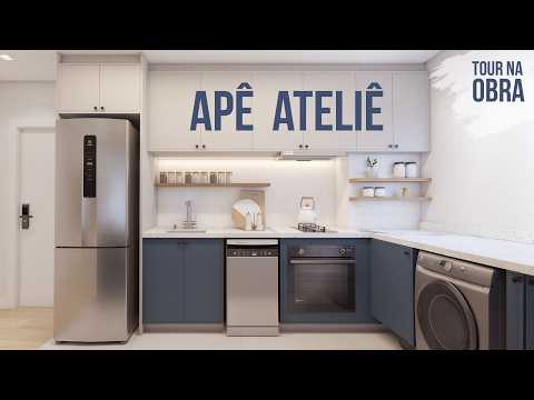 Construction Tour | 37m² Apartment | Kitchen and Blue and Creative Solutions | Studio Dotti