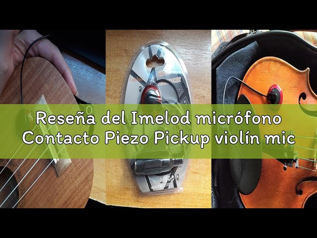 Vídeo relacionado con RUNCCI-YUN 2 pcsMicrófono de Contacto Piezo Pickup de Guitarra, Pastilla de Guitarra Violín Micrófono Pickup Cello Banjo Ukelele Mandolina Guitarra Micrófono Pickup