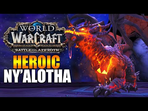 New Raid! Heroic Ny'Alotha, The Waking City - World of Warcraft Gameplay - Blood Elf Mage
