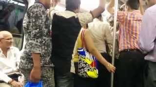 See How People Get Down From Crowded Metro Train @