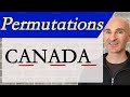 Distinguishable Permutations Of Letters In A Word