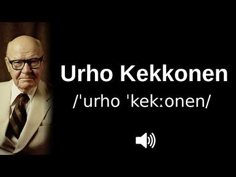 🇫🇮 How to pronounce Urho Kekkonen (CORRECTLY!)