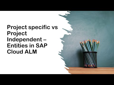 Project specific or Project independent - Entities in SAP Cloud ALM