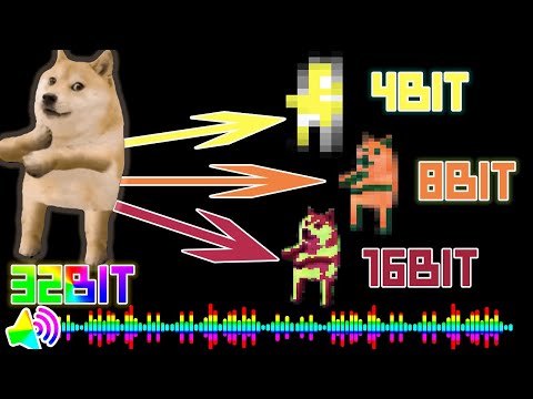 4 Bit Variations of Doge Dancing Cheems in 68 sec | 4bit, 8bit, 16bit, 32bit