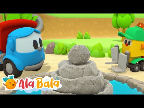 Leo Construiește o Fântână Japoneză! 💦 Grădina Leei și Piatra Misterioasă | Desene Animate