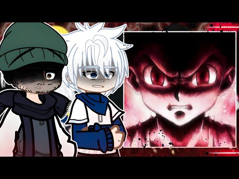 Hunter x Hunter React to Gon Freecss || Gon vs Neferpitou - Gacha React
