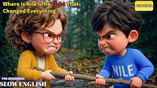 Nile 😱and Sarah’s BIG Mistake! made Nile lost 😢  | Slow English | Easy English Listening