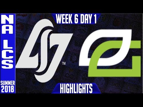 CLG vs OPT Highlights | NA LCS Summer 2018 Week 6 Day 1 | Counter Logic Optic Gaming vs Optic Gaming