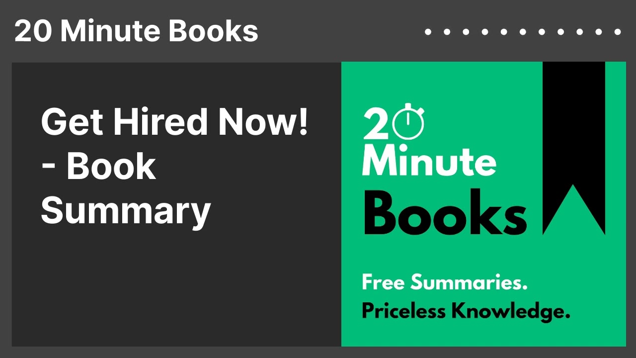 Get Hired Now! - Book Summary