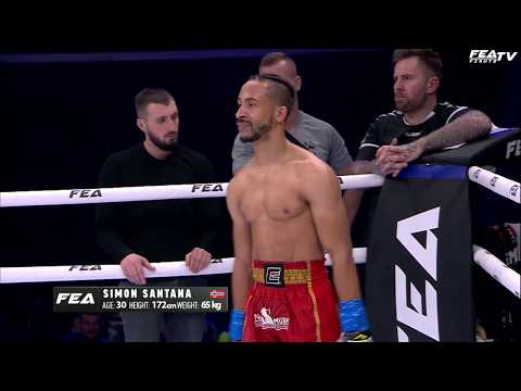 Simon Santana vs Cristian Spetcu. FEA kickboxing WORLD GP 7.12.2019