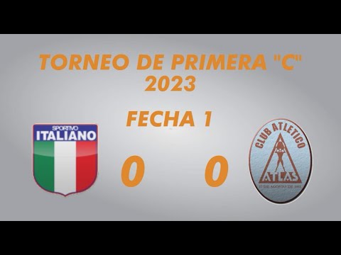 Primera "C" - Campeonato 2023 - Fecha 1 - Sportivo Italiano 0 Atlas 0 - Resumen