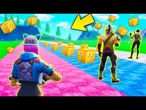 CORSA dei LUCKYBLOCK (chest Fortunate) - Fortnite CREATIVE ITA