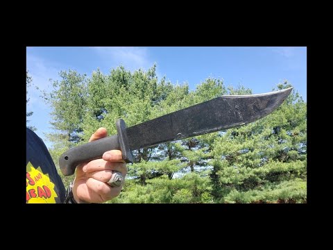 Cold Steel Black Bear Bowie Machete knife review