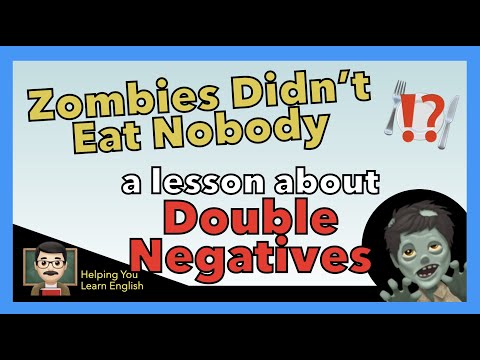 Double Negatives ❌❌= ✅English Grammar Guide - What's a Double Negative? Useful English Tips & Rules!
