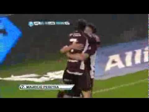 Gol de Pereyra. Vélez 0 - Lanús 1. Torneo Inicial. Tercera Fecha. Fútbol Para Todos