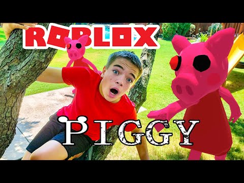 ROBLOX PIGGY In Real Life!  Piggy Trouble! | Steel Kids