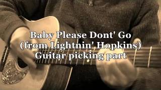 BABY PLEASE DON&#39;T GO (Lightnin&#39; Hopkins version) by Michel Lelong