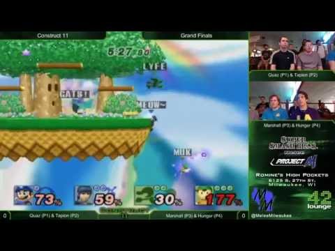 Construct 11 - Quaz (P1) & Tapion (P2) vs Marshall (P3) & Hunger (P4) - PM 2v2 Grand Finals