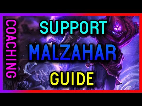 HOW TO PLAY MALZAHAR SUPPORT GUIDE - Silver Support Coaching League of Legends