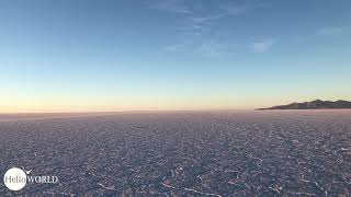 Abenteuer 100 Tage Südamerika: Sonnenaufgang in der Salar Uyuni 