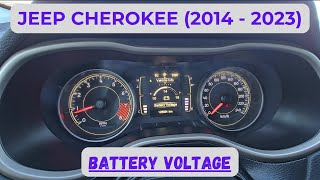 Jeep Cherokee - HOW TO CHECK BATTERY VOLTAGE (2014 - 2023)
