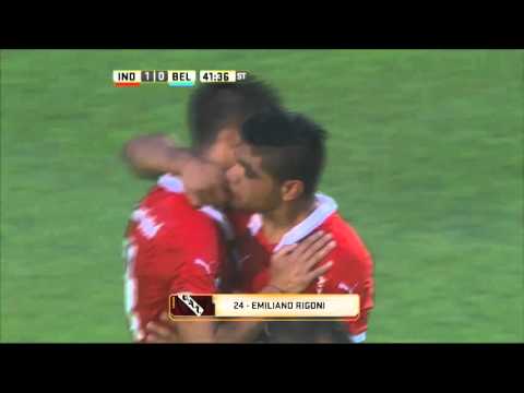 Gol de Rigoni. Independiente 1 - Belgrano 0. Fecha 1. Primera División 2016