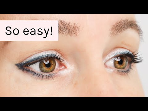 Augen-Make-Up leicht gemacht: 2 einfache Schritte für leuchtende Augen! (Dunkelblau & Champagner)
