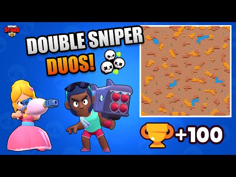 Easy WINS with Double Snipers! | Duo Showdown with Davy | Brawl Stars Gameplay