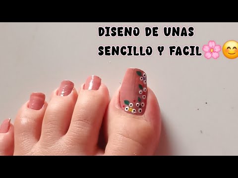 Toenail | diseño de uñas sencillo y fácil ❤️ uña del dedo sencilla