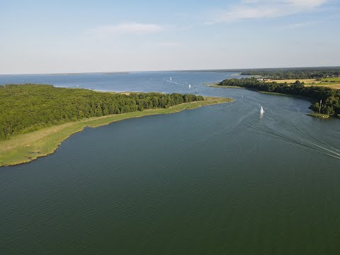 Mazury cinematic 4K. Mikołajskie lake, Śniardwy Lake.