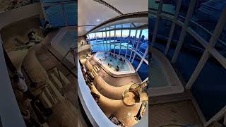 Hey Baby ❤️ Sunset view in Genova aboard Msc World Europa from the Jacuzzi #jacuzzi #mscwordeuropa