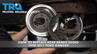 How Replace Rear Brake Shoes 1998-2011 Ford Ranger