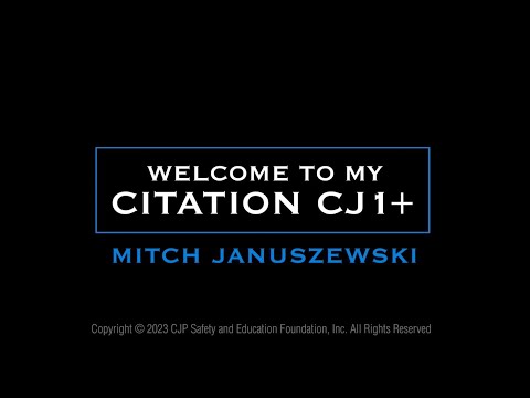 CJP Safety Foundation: Mitch Januszewski's Citation CJ1 Tour
