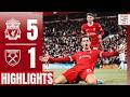 Szoboszlai Stunner, Salah, Gakpo & Curtis Jones Solo Goal! | Liverpool 5-1 West Ham | Highlights