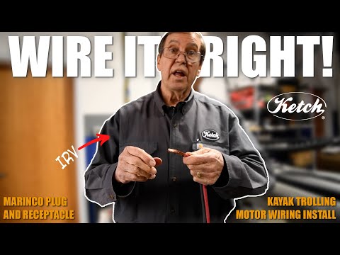 Don't fry your trolling motor wiring on your kayak - Marinco Plug Install Demo