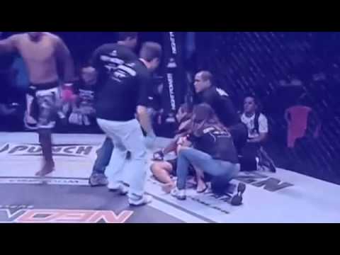 LUTADOR DE MMA  QUEBRA A PERNA Gustavo Coelho