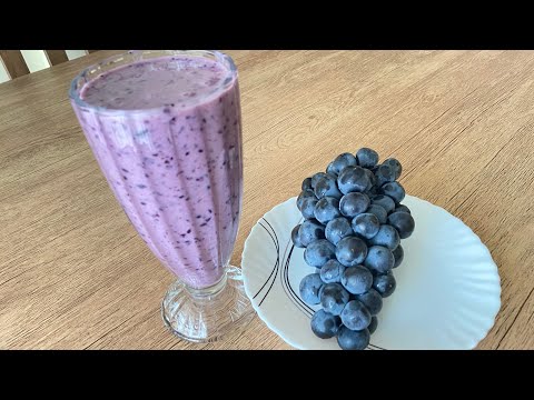 How to Make a Blue Grapes Smoothie (1 Minute Preparation) | Ep.28