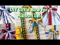 How To Make A Little Bow for the Ribbon Lei Graduation Lei DIY