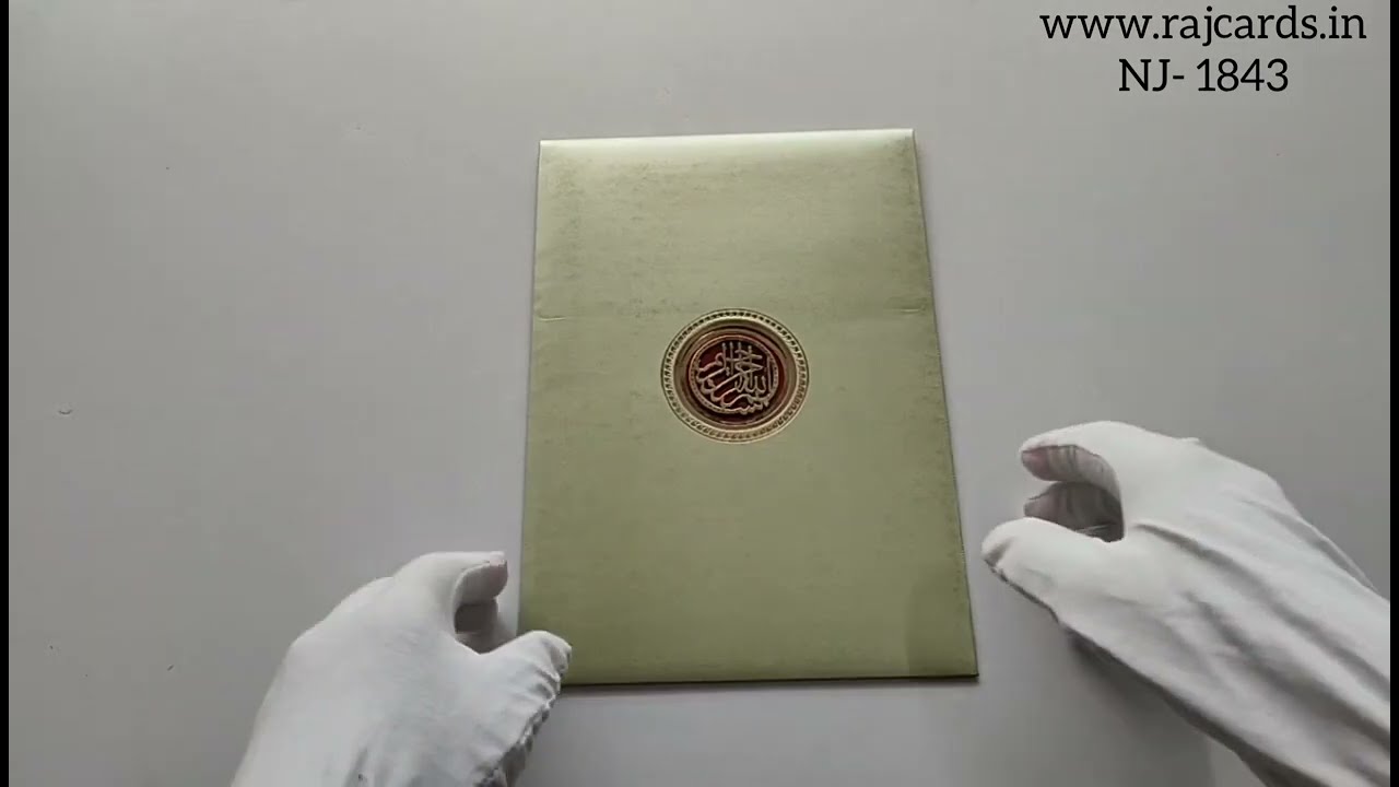 High quality color board wedding invitation card (ITEM CODE- NJ 1843)