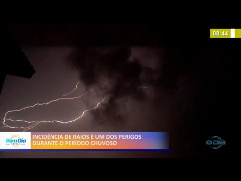 Incidência de raios é um dos perigos do período chuvoso 02 02 2021