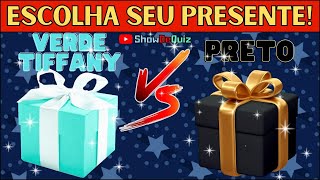 Escolha uma caixa de presente Verde Tiffany ou Preta 🎁 Choose Your Gift 🎁 Elige Tu Regalo 🎁