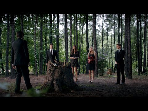 TVD 5x4 - Bonnie's funeral (Part 1) | Delena Scenes HD