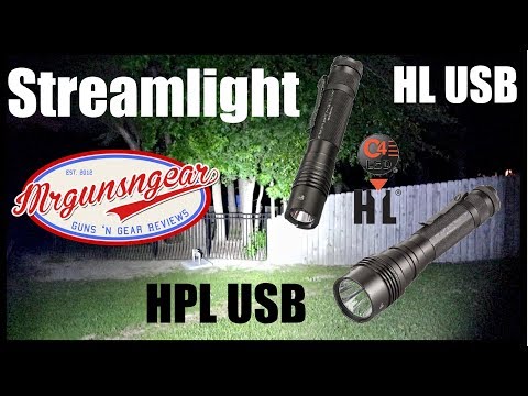 Streamlight ProTac HL USB \u0026 Streamlight HPL USB Rechargeable Lumen Monsters!